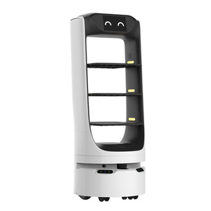 Robot inteligente para entrega de alimentos con pantalla publicitaria grande, robot de reparto de artículos, robot de servicio de alimentos, robots para restaurantes - Product Image 5