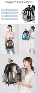 New Portable and Breathable <b>Cat</b> and Dog Small Pet <b>Backpack</b> with Three Outlets for Outdoor Travel - Product Image 5