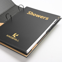 Carpeta con Anillas en D Personalizada, 8 Pestañas de Índice, 39 Páginas de Folletos a Doble Cara, Impresión Digital UV para OEM/Venta al por Mayor