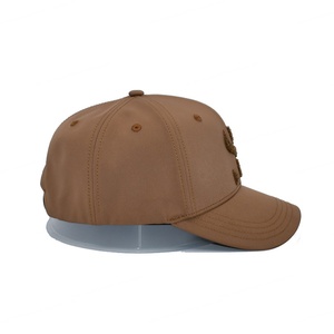 Vente en gros de chapeaux de baseball marron avec lettre brodée serviette Nouveau design Casquette de baseball 100% coton personnalisée - Product Image 5