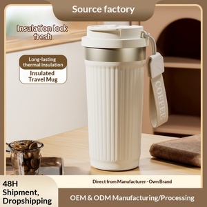 Vaso Térmico de Acero Inoxidable 316, Conserva el Calor, Mantiene la Frescura, Portátil, para Viajes, Auto, Negocios, Café - Product Image 2