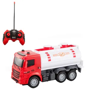 QS Hot Selling Rádio Controle Remoto Fire Truck Série Veículo Crianças Presente Full Function 4CH RC Brinquedos Do Carro de Alta Velocidade Com Luz