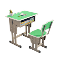 Bureaux et chaises colorés pour élèves du primaire et du collège, nouveaux modèles modernes en MDF, réglables en hauteur, design chinois.