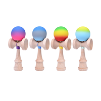 Venta al por Mayor de Kendama de Madera Personalizado Profesional, Juguete Clásico de Madera Colorido, Kendama Educativo para Exteriores, Regalos Deportivos para Niños