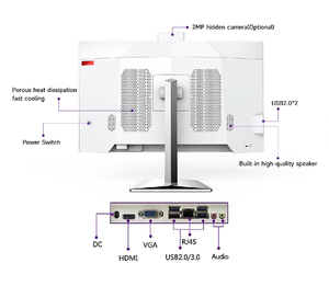 Computadora portátil Todo en uno LCD Industrial Todo en uno Panel <span class=keywords><strong>LED</strong></span> Pantalla curva I3 I5 I7 I9 512GB SSD 16GB <span class=keywords><strong>DDR4</strong></span> Laptop Todo en uno - Product Image 6