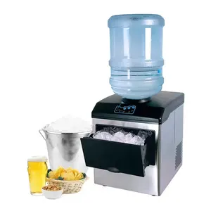 PANCERKA 22kg Mini máquina de hielo instantánea máquina de hielo portátil 180W encimera cristal refrigerador máquina de hacer hielo fabricante de cubos