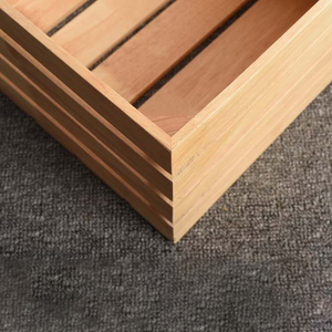 Cassa di imballaggio in <span class=keywords><strong>legno</strong></span> di <span class=keywords><strong>legno</strong></span> su ordinazione della fabbrica di <span class=keywords><strong>legno</strong></span> di quercia non finita - Product Image 4