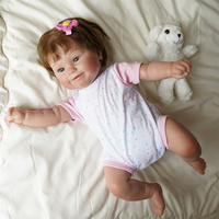 Fábrica personalizada 3D piel pintada Reborn muñecas silicona recién nacido bebé niña juguete suave