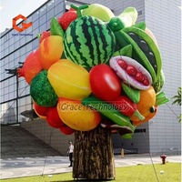 2025 Offre Spéciale Gonflable Fruit Légumes Arbre Modèle Gonflable Plante Réplique Publicité Fruits Légumes Ballon pour Exposition