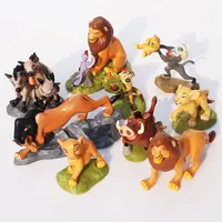 Mainan Figur Aksi Kartun Lion King, 9 Buah/Set Tokoh Koleksi PVC Simba King