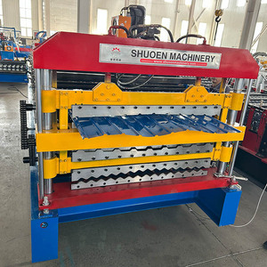 Hochwertige Dachbahn maschine Wellblech-Dach walzen form maschine - Product Image 1