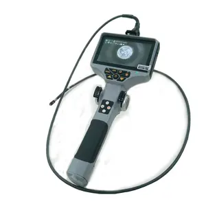 Flexible Video Borescope Inspectiona Camera Snake Scope with 4 Ways Articulation for Visual Testing NDT Inspection