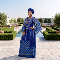 Robes de soirée formelles longues en dentelle florale avec boutons naturels pour femmes africaines nigérianes grandes tailles, dernière mode 2026, faible MOQ