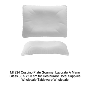 Gourmet Glass Flat Cushion 35.5 × 23 cm Handcrafted M1934 - Product Image 2