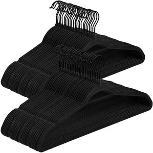 Heavy Duty Double Tiers Wooden Coat Hanger Multifunctional ABS Suit Hanger Suit Coat Bag Shoes Bedding <b>Wardrobe</b> Bathroom Kitchen - Product Image 1