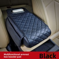 Tapis universel multifonction en cuir couleur unie pour accoudoir central BLA, poches latérales pour sièges avant de voitures JAC, modification intérieure