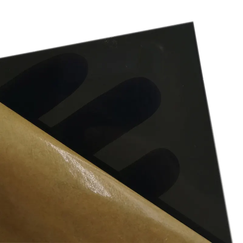 Durchscheinende schwarze Acryl platten Getönte schwarze durchscheinende halb transparente schwarze Acryl-PMMA-Plexiglas platte