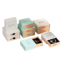 Boîte de rangement colorée en relief style Ins pour bijoux, bracelets, boucles d'oreilles, bagues, colliers – Emballage cadeau en papier – En stock