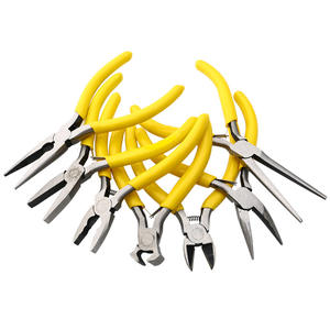 Mini alicates de punta fina de 5 pulgadas con mandíbula lisa, alicates diagonales multifuncionales para el hogar, para trabajos de precisión - Product Image 1