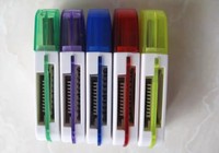 Lector de Tarjetas JYD CR034 USB2.0 4 en 1 SD/MS/TF/M2, Conversor de Tarjetas de Memoria