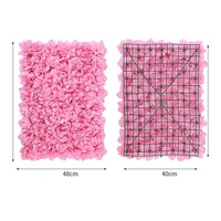 Mur de fleurs artificielles en soie en gros pour mariages, panneaux muraux de fleurs d'hortensia artificielles, accessoires de décoration pour vitrines de centres commerciaux