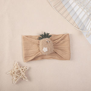 Bebé recién nacido niña piña muñeca Nylon banda para el cabello halógeno puerta sombrero accesorios para el cabello lindo tocado de flores para bebés - Product Image 3