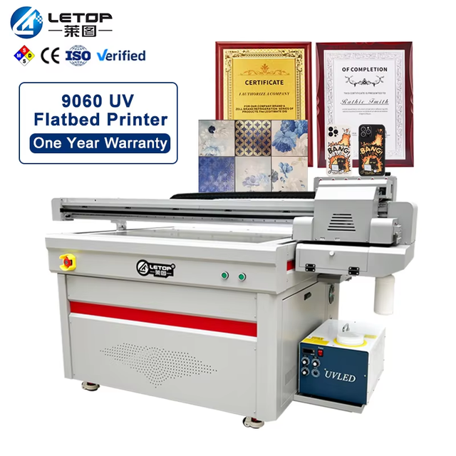 LETOP LT-9060P New 90x60cm UV Inkjet Flatbed Printer with for I3200 Print Head Automatic Operation AC 110-220V