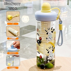 Gobelet en plastique personnalisé à haute esthétique, Gobelet d'été, Gobelet à eau pour enfants, Gobelet portable avec paille et Gobelet décontracté à double usage - Product Image 4