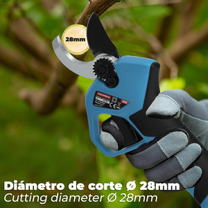 Forbici da potatura a batteria 16.8v/2ah. Include 2 batterie e custodia per il trasporto. - Product Image 3