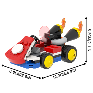 MOC1763-1772  <span class=keywords><strong>Mario</strong></span> Luigi <span class=keywords><strong>Kart</strong></span> <span class=keywords><strong>Yoshi</strong></span> Serie de Juegos, Bloques de Construcción de Plástico para Armar, Modelo Educativo Coleccionable, Regalo para Niños - Product Image 4