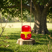 Ensemble de balançoires pour enfants d'intérieur et d'extérieur avec ceinture de sécurité et support métallique robuste pour aire de jeux et parc de trampolines