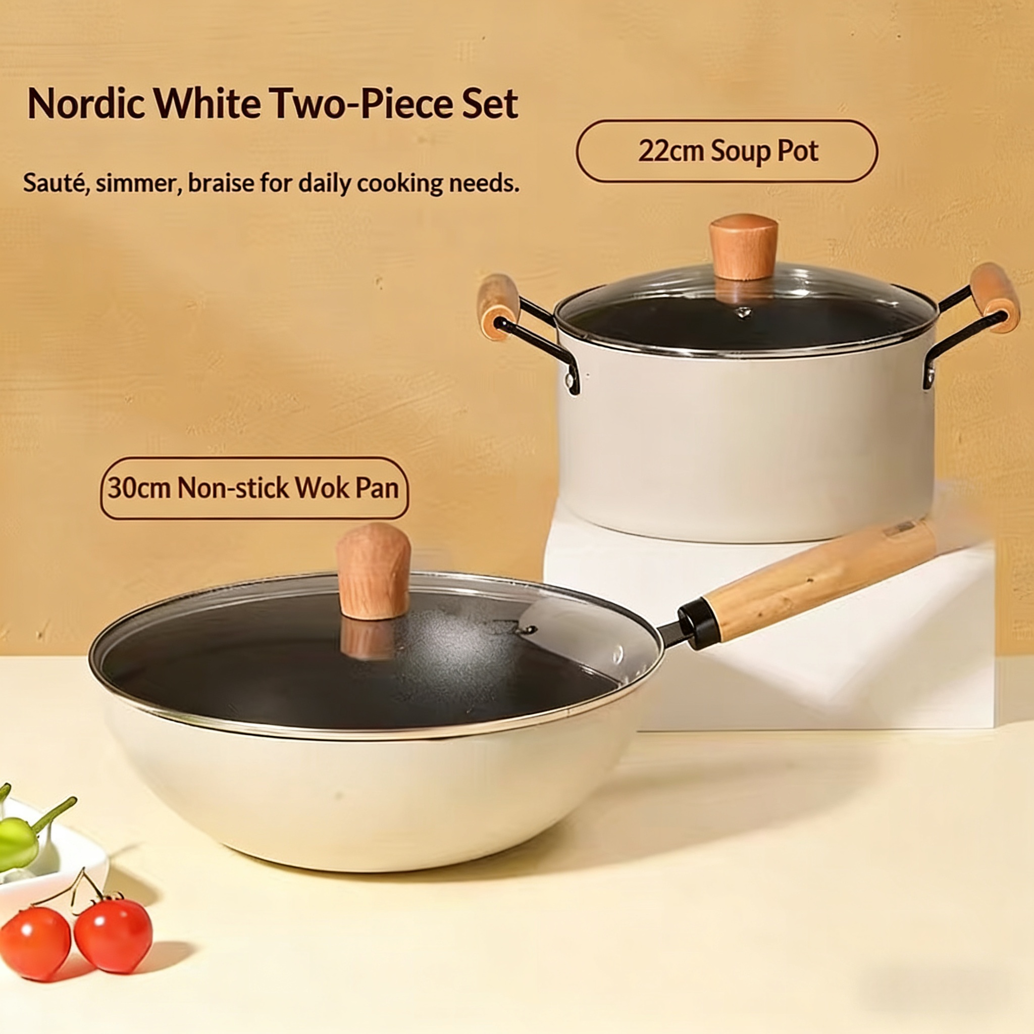 Ensemble deux pièces blanc nordique