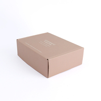 Caja de envío de papel corrugado Kraft con inserto de cartón Impresión de logotipo blanco para negocios de comercio electrónico