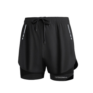 กางเกงว่ายน้ำผู้ชายสีทึบกางเกงชายหาดขาสั้นฤดูร้อนแห้งเร็วชุดว่ายน้ำลำลองสำหรับผู้ใหญ่ไซส์ L - Product Image 1