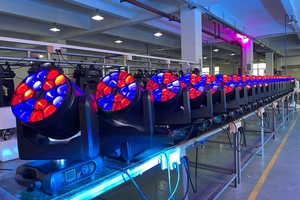 ไฟส่องเวทีแบบเคลื่อนที่ได้ Mini Housing <span class=keywords><strong>Zoom</strong></span> Bee Eye K10 19x15w Rgbw 4in1 Led Moving Head Wash - Product Image 5
