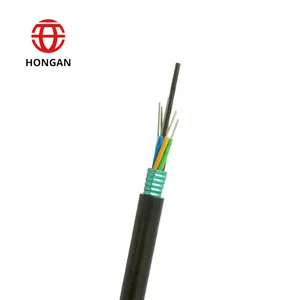 GYTS 8 12 24 48 72 96 Core SM Steel Armor kabel serat optik tidak mandiri mendukung saluran udara aplikasi kabel serat optik