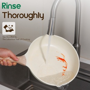 Bộ nồi chảo 16 món thiết kế hiện đại, chống dính, chất liệu gốm sứ, bền vững, dùng cho bếp từ - Product Image 5