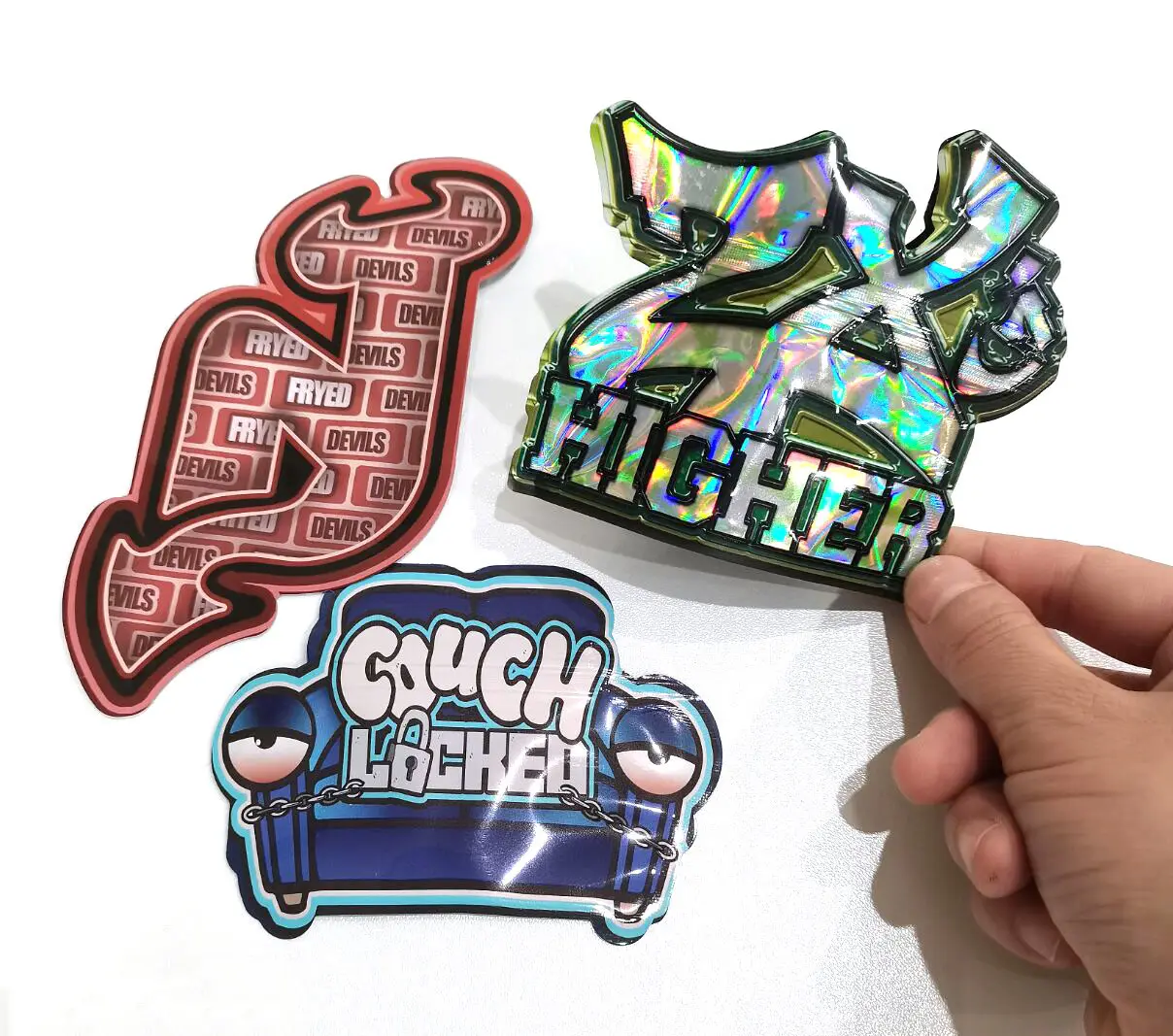 Special Shape Bag special shaped hologram painting 3.5g Pack Irregular Smell Proof Special Plastic Die Cut Custom Shaped Mylar