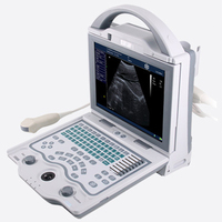 Détecteur d'échographie vétérinaire portable de style ordinateur portable, scanner d'échographie noir et blanc pour animaux de compagnie