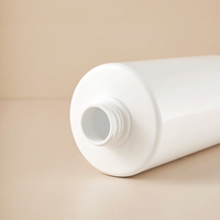 Bouteille de soins capillaires cylindrique de luxe sérigraphiée de 250ml 500ml bouteille de shampooing de lotion pour le corps pour animaux de compagnie multi-capacité blanche vente en gros