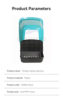 Pondoir automatique en plastique pour poules pondeuses, pour usage communautaire et local