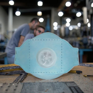 Industrielle Schmelzgeblasene Stoff-Einweg-FFP3 <span class=keywords><strong>3</strong></span>-Schicht-Atemschutzmaske Grau Bootsförmig Staubschutz - Product Image 1