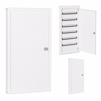 Tableau de distribution électrique métallique étanche IP41 B&J OEM personnalisé 7R20 voies, boîtier de fusibles MCB à rail DIN pour porte intérieure en acier