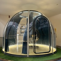 Dôme de camping en polycarbonate pour hôtel en plein air, tente dôme imperméable, hôtel resort, glamping, maison bulle