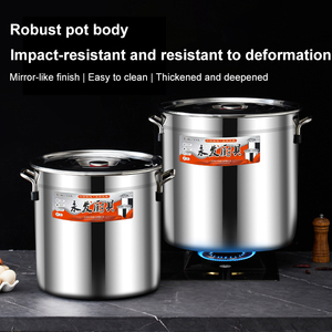 Fabricant professionnel de casseroles de cuisine, vente directe, seau à soupe en acier inoxydable commercial - Product Image 3