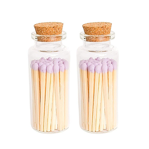 Cadeau de Noël : Bouteilles d'allumettes en verre personnalisées avec surligneur de sécurité, allumettes écologiques colorées pour fêtes et décoration intérieure - Product Image 4