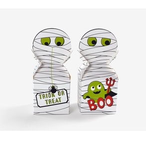 Boîtes cadeaux en papier pour fête d'Halloween, boîte d'emballage de bonbons en forme de monstre à grosse tête pour Halloween - Product Image 2