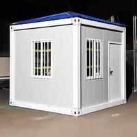 Maison conteneur modulaire préfabriquée détachable de 20 pieds, 2 chambres, étanche, mobile, portable, avec bureau, salle de bain, style villa et magasin moderne