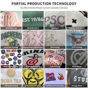 Sudadera con capucha con logotipo de patrón personalizado de alta calidad Heavyweight 100% algodón puro Sudadera con capucha cómoda para hombre - Product Image 6