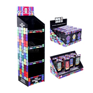 Tùy chỉnh 2026 Thế giới bóng đá cup Quà Tặng các tông hiển thị Kệ huy hiệu <span class=keywords><strong>m</strong></span>óc truy cập hàng đầu hiển thị hộp giấy sóng hiển thị đứng - Product Image 1